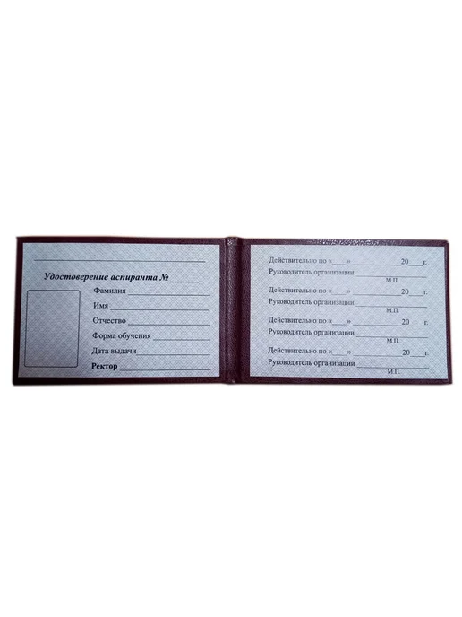 мирея Бланк удостоверения аспиранта, вариант, фото 2
