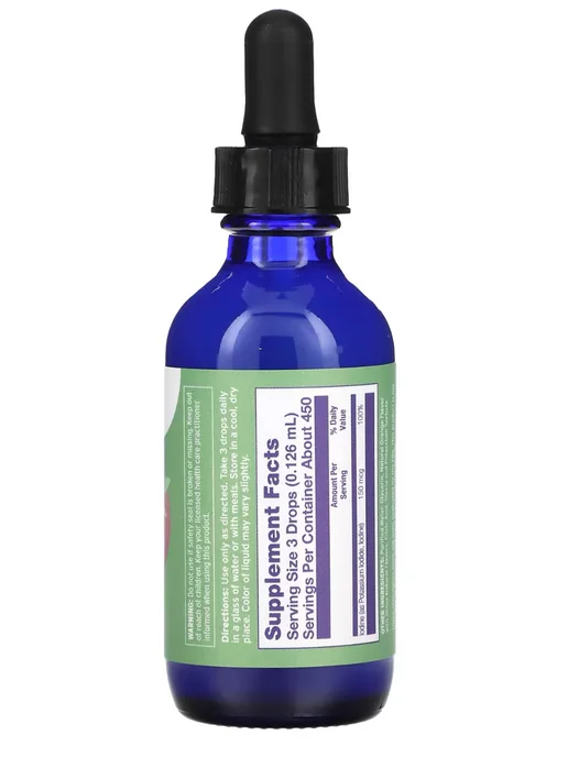 iherb жидкий йод в каплях Liquid Iodine Plus Liquid Drops, 59 мл, фото 4