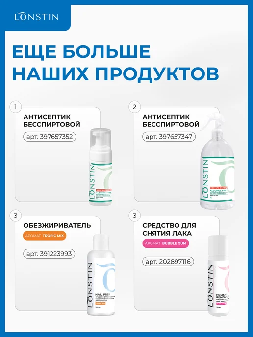 LONSTIN Карманный антисептик с запахом жвачки 100мл, 100 мл, фото 8