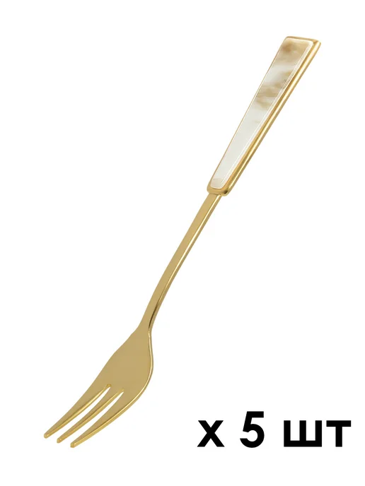 Takakuwa Набор вилок десертных для торта 5 шт, 14,4х1,7х1,2 см, 14.4x1.7x1.2 см, 5 шт, фото 3