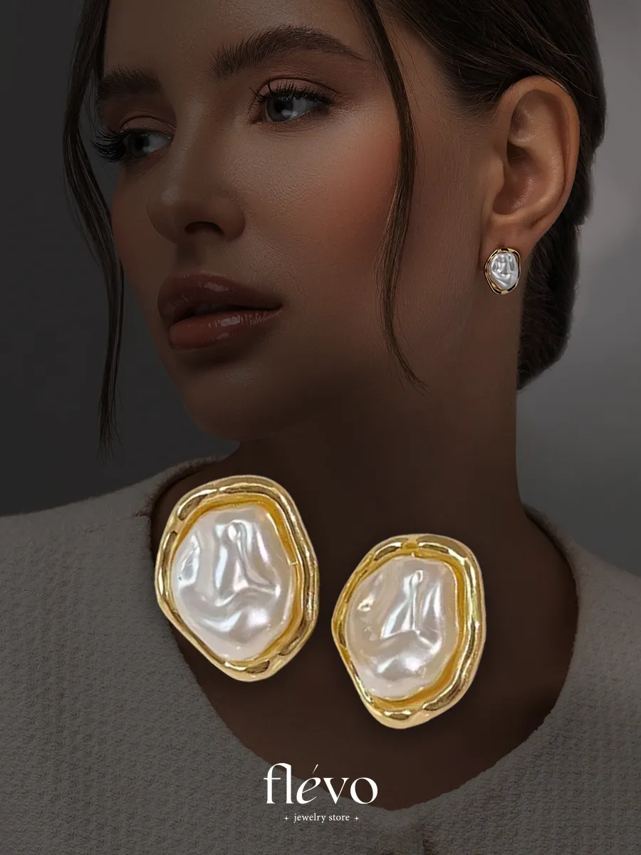 Серьги гвоздики жемчуг бижутерия old money Flevo 284241861 купить за 218 ₽ в интернет-магазине Wildberries