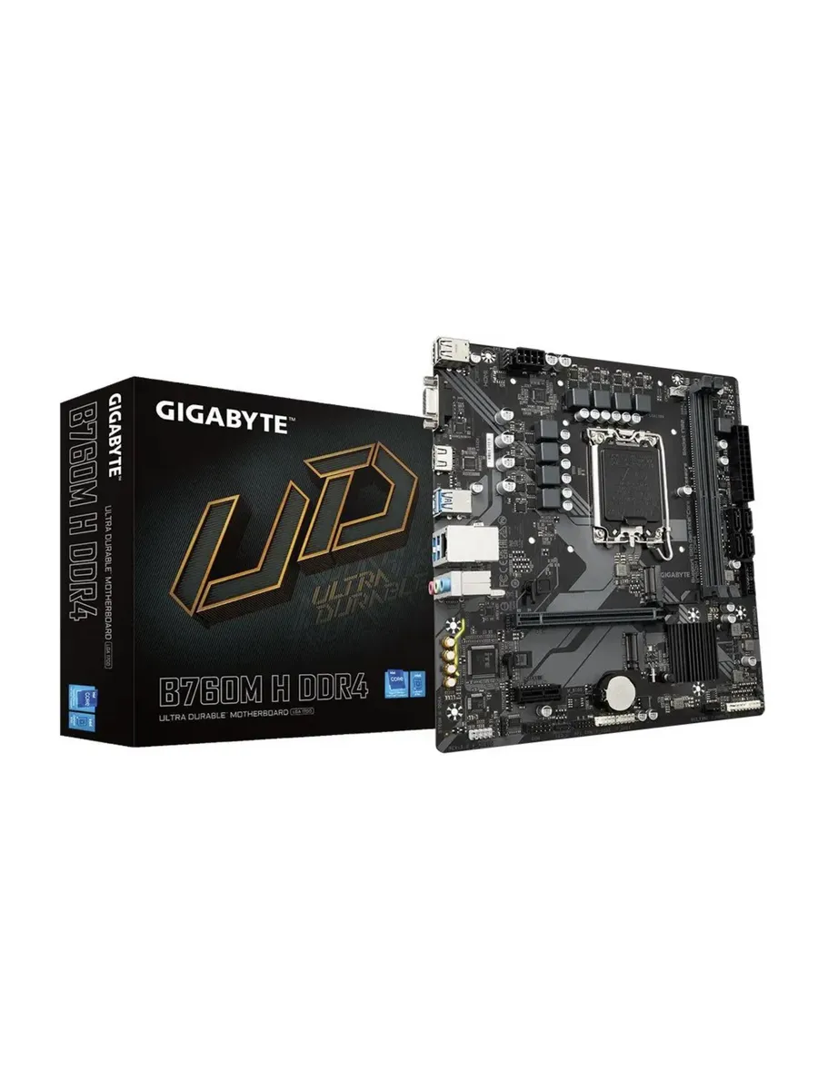 Материнская плата GIGABYTE B760 S1700 MATX B760M H DDR4