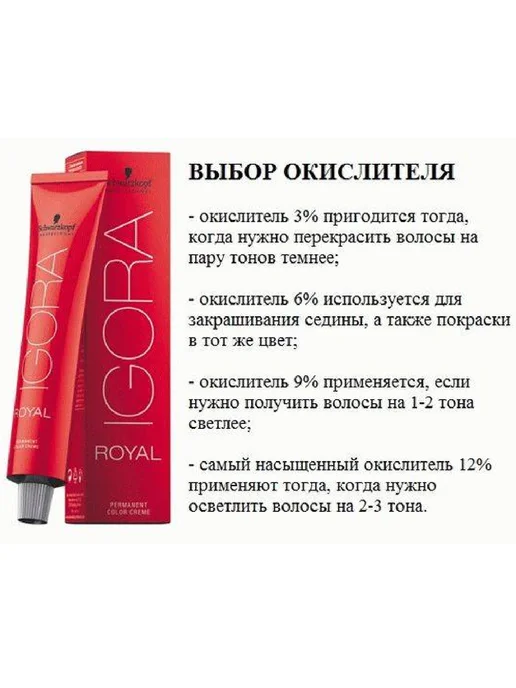 Schwarzkopf professional Лосьон-окислитель IGORA ROYAL 6% на масляной основе 60 мл, 60 мл, фото 2