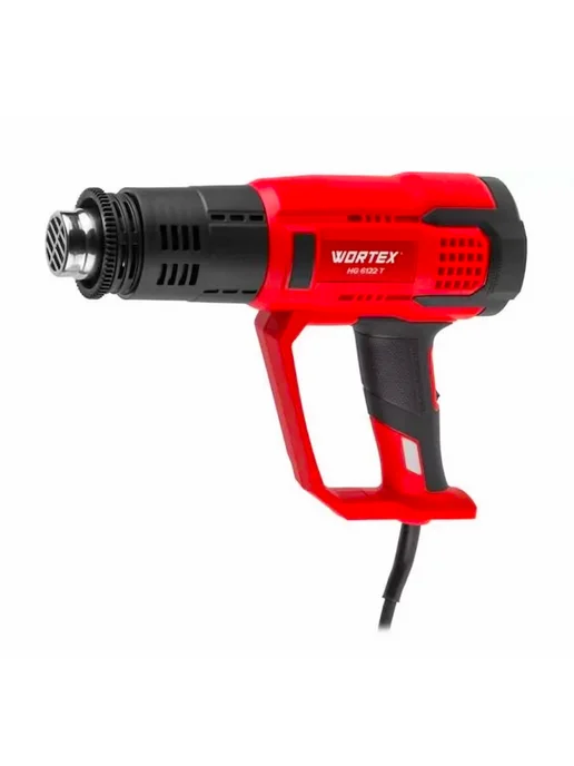 wortex Фен строительный термовоздуходувка HG 6122 T 1334741, черный