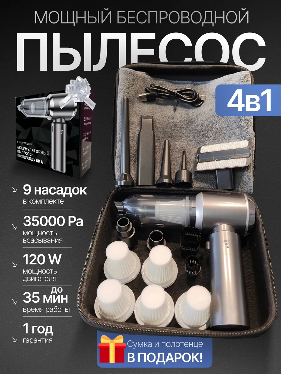 Пылесос для автомобиля беспроводной мощный