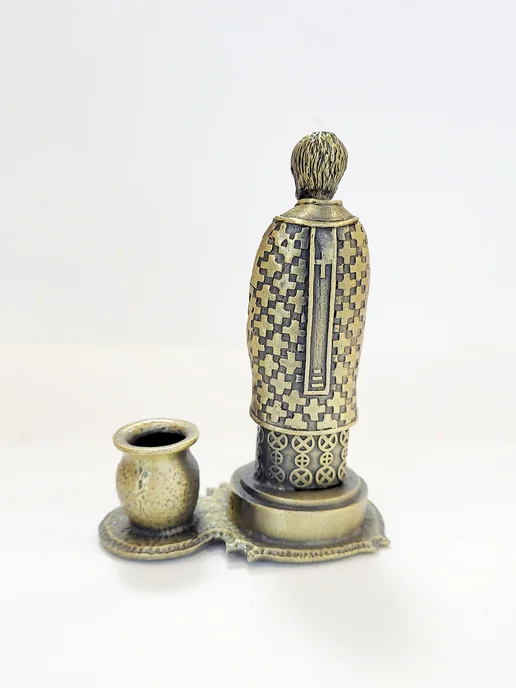 Anna Подсвечник церковный Николай Чудотворец Бронза, вариант, фото 5