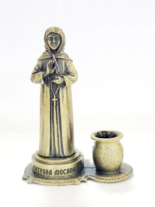 Anna Подсвечник церковный Матрона Московская Бронза, вариант, фото 2