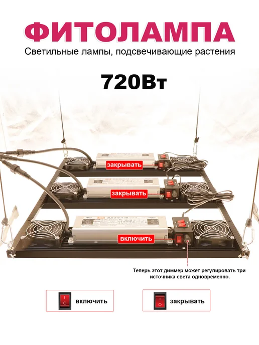 YXO 720 ватт Meanwell SamsungLM301H quantum board фитолампа, 720 ватт quantum board, фото 5