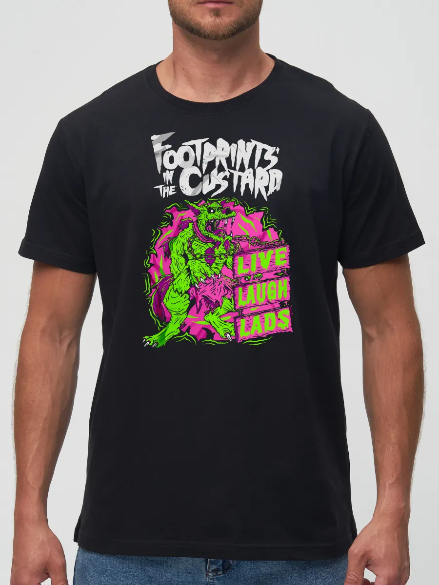 Футболка Footprints in the custard метал