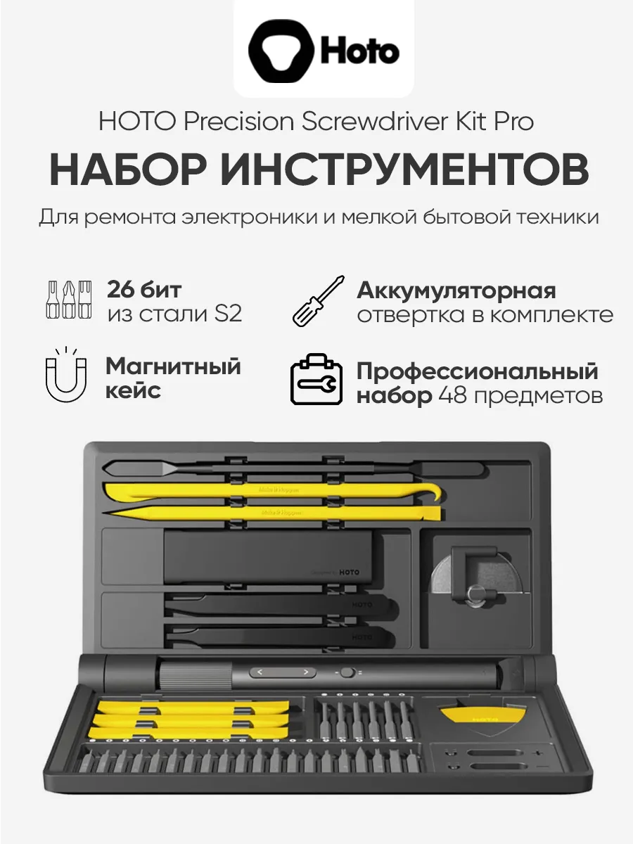 Набор инструментов Precision Screwdriver Kit Pro QWLSD012