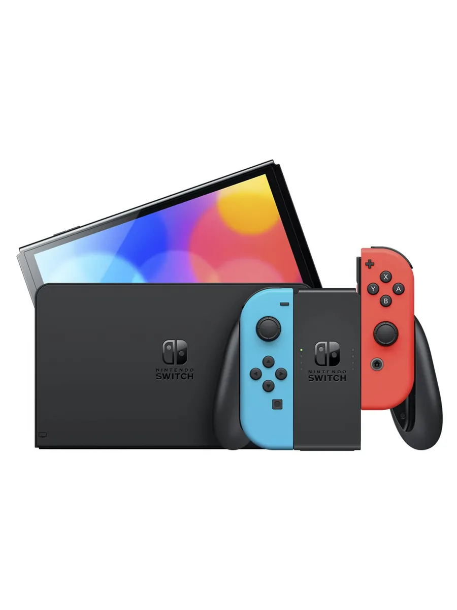 Игровая приставка Switch OLED 64 ГБ, неоновый Nintendo 285182717 купить в интернет‑магазине Wildberries