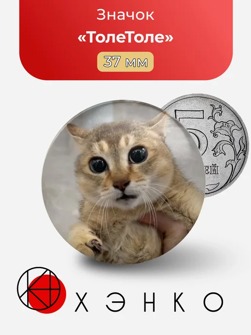 Кошка ТолеТоле Значок