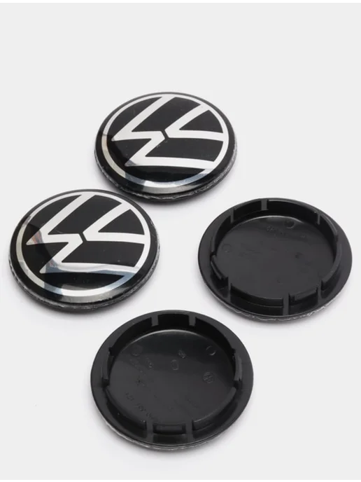bwacessories Колпачки на диски Volkswagen 65 мм Заглушки в диски VAG 4шт, 4 шт, фото 7