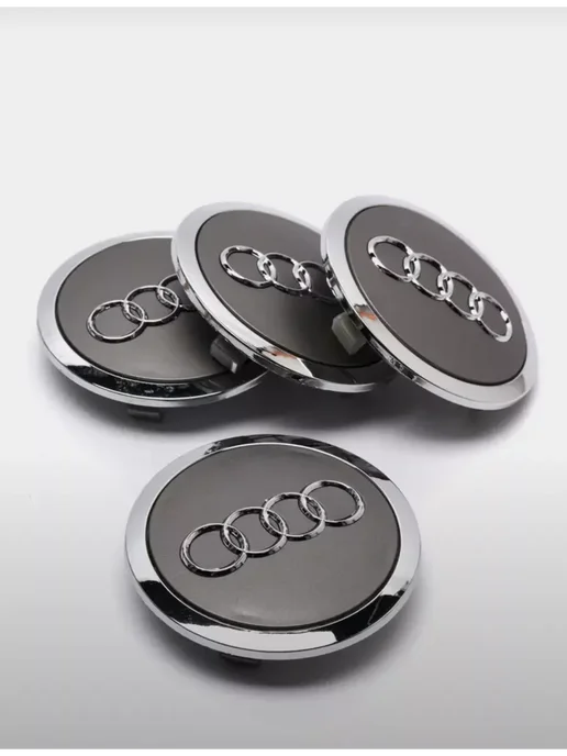 bwacessories Колпачки на диски Audi заглушки для ступицы Ауди VW 69 мм, серый, фото 4