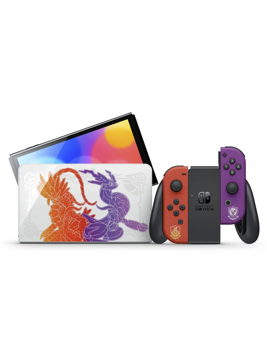 Nintendo Игровая приставка Switch OLED 64 ГБ, Pokemon Edition