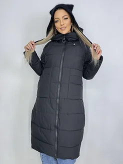 Куртка зимняя удлиненная MINKY SHOP 285312901 купить за 3 705 ₽ в интернет-магазине Wildberries