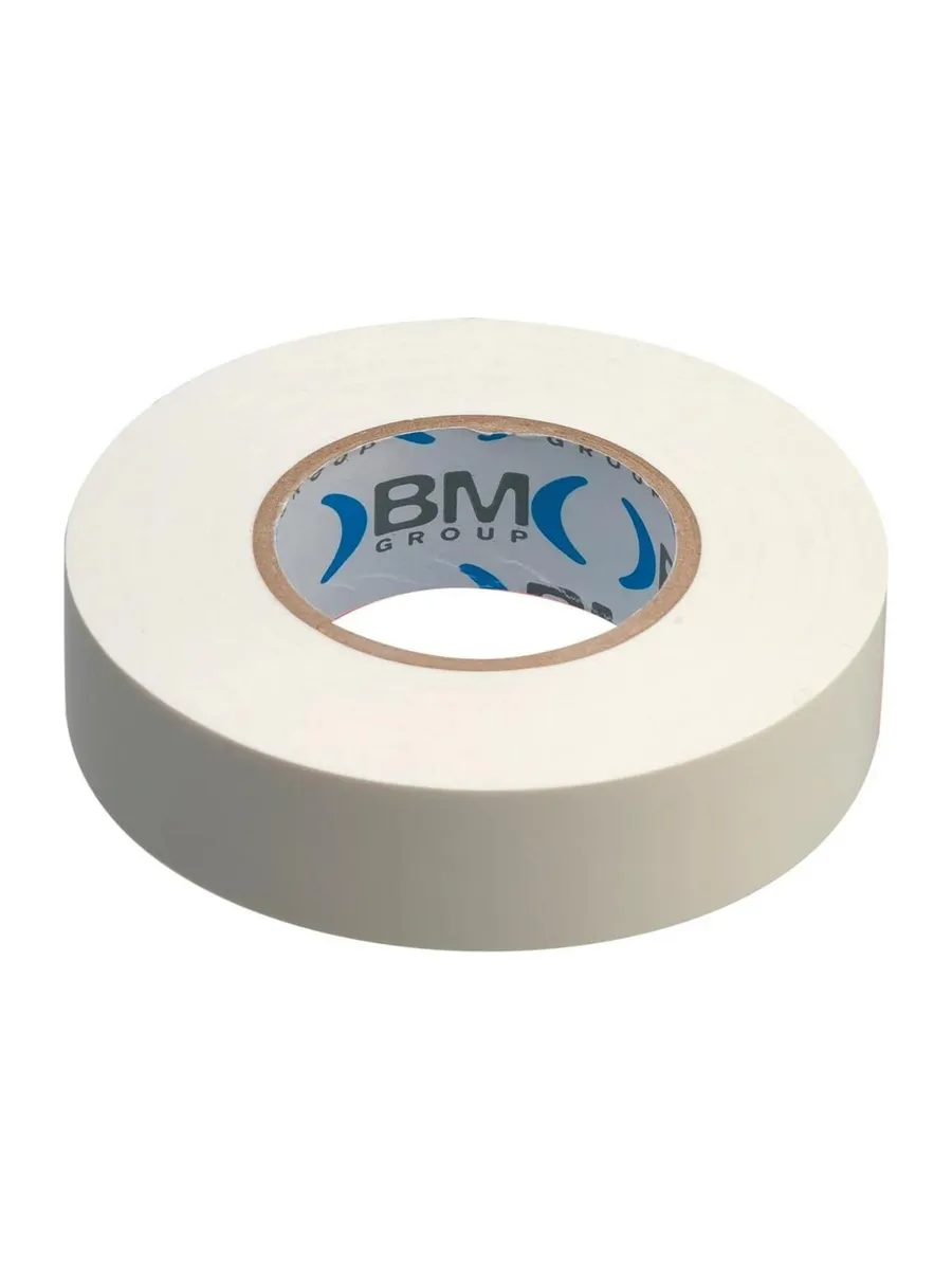 Изолента BM Group ПВХ, 15 мм x 25 м, цвет белый BM-ESB1525B