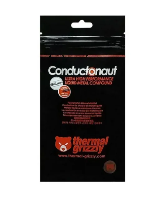 Thermal Grizzly Жидкий металл, термопаста Conductonaut 1 г, 1 г, фото 3