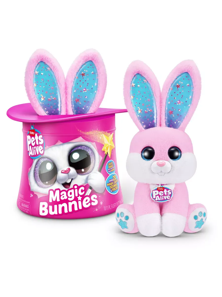 Интерактивная игрушка Pets Alive Волшебный кролик в шляпе ShopTour