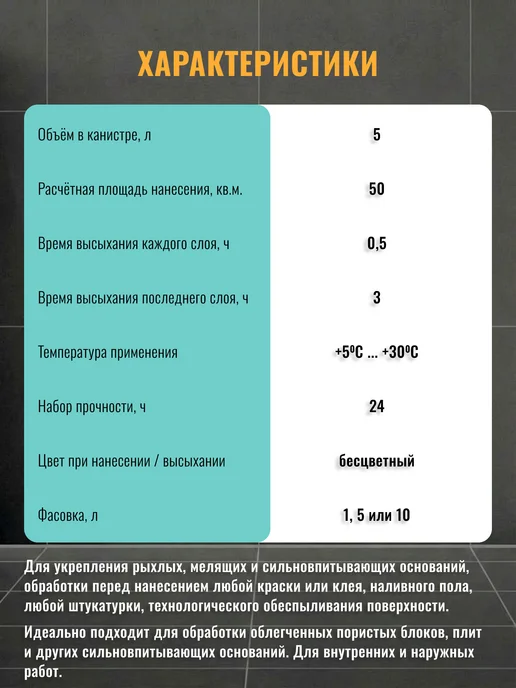 UNIS Грунтовка глубокого проникновения под покраску обои 5л, 5 л, фото 2
