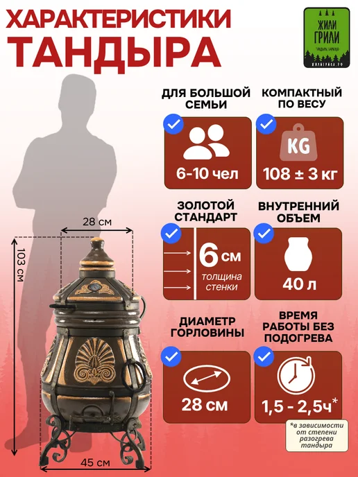 ЭкоТандыр Тандыр Греческий, 40 л, фото 2