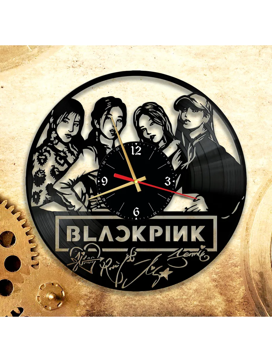 Настенные часы с группой Blackpink, БлэкПинк