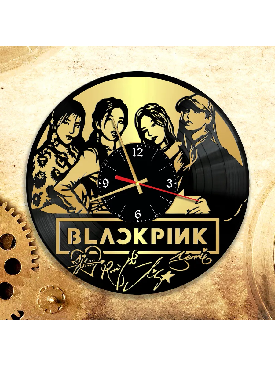 Настенные часы с группой Blackpink, БлэкПинк