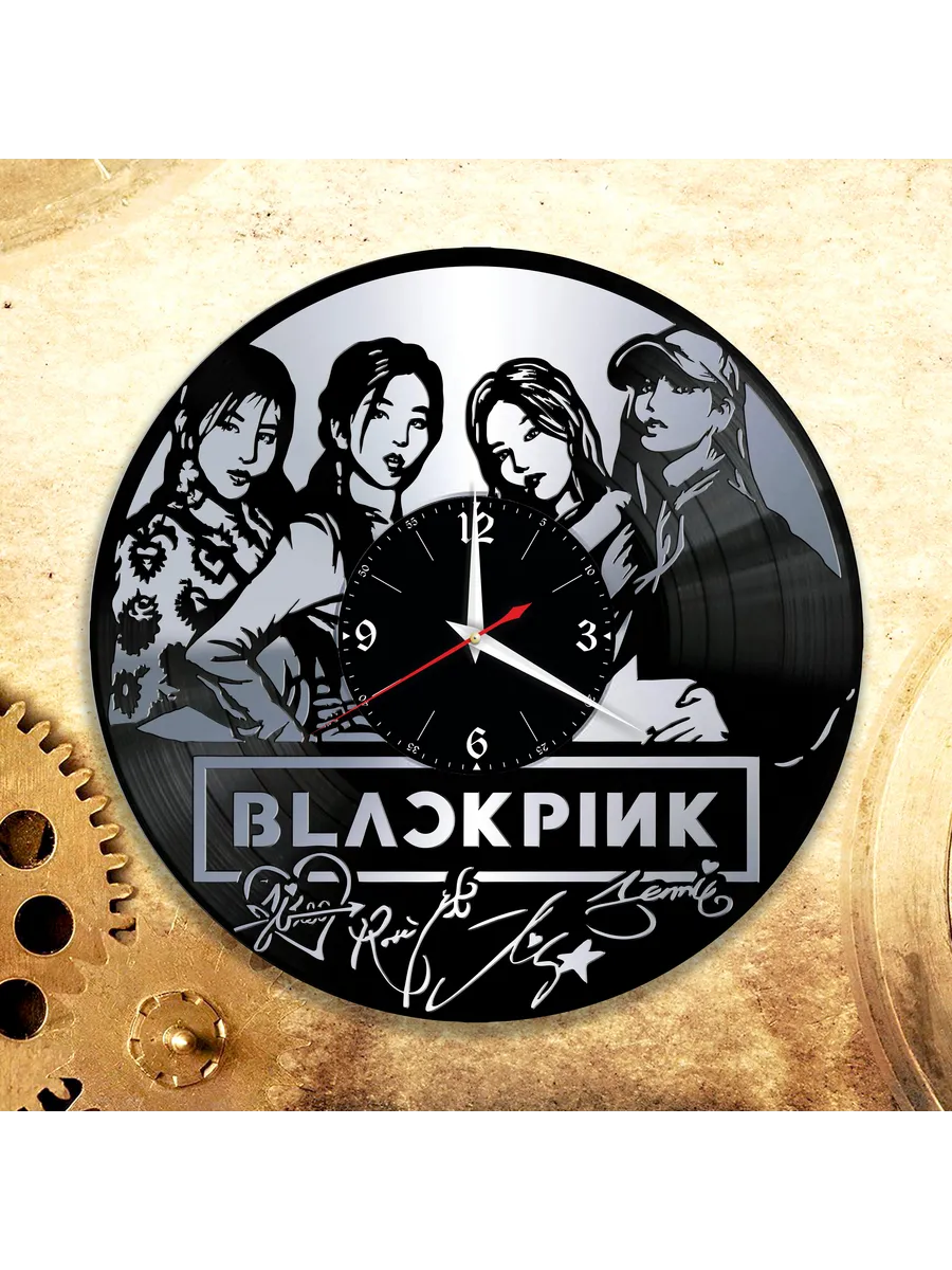 Настенные часы с группой Blackpink, БлэкПинк