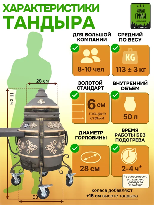 ЭкоТандыр Тандыр Фирменный, комплект Мобильный, вариант, фото 3