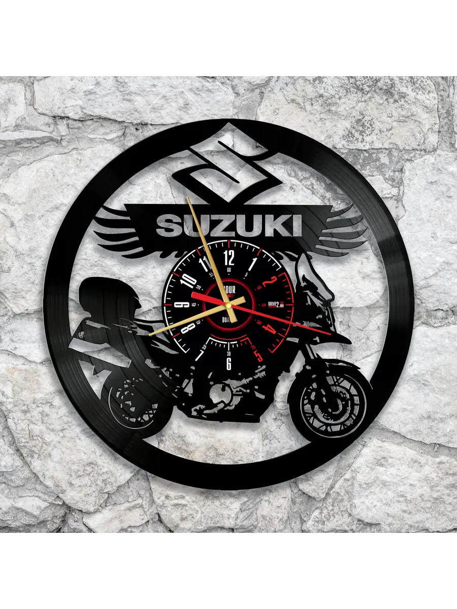 Настенные часы мотоцикл Suzuki, Сузуки