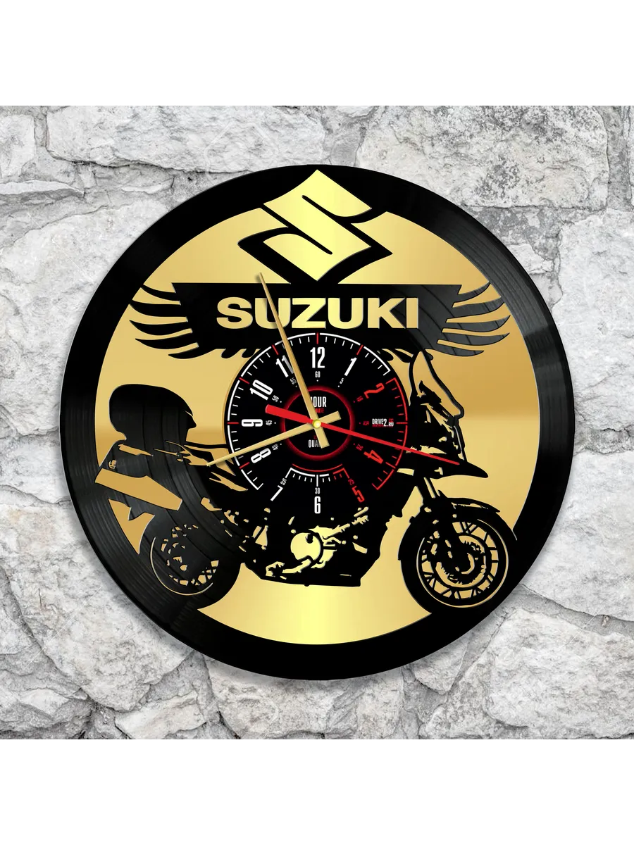 Настенные часы мотоцикл Suzuki, Сузуки