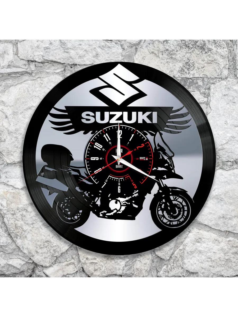Настенные часы мотоцикл Suzuki, Сузуки
