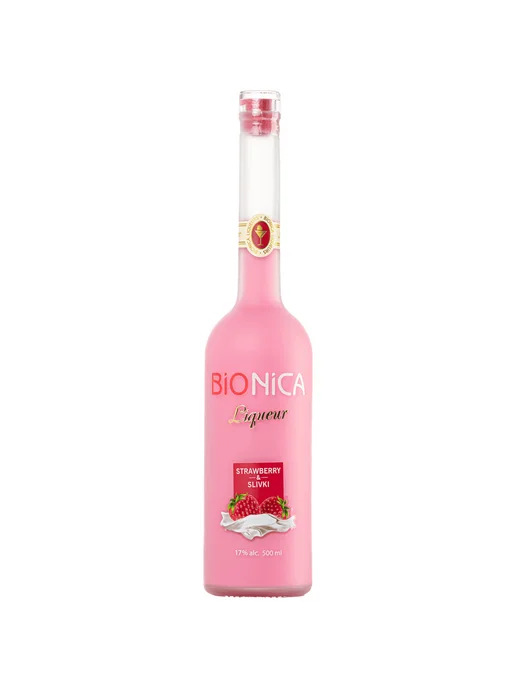 Bionica Ликер Strawberry & Slivki 0,5 л, 0,5 л