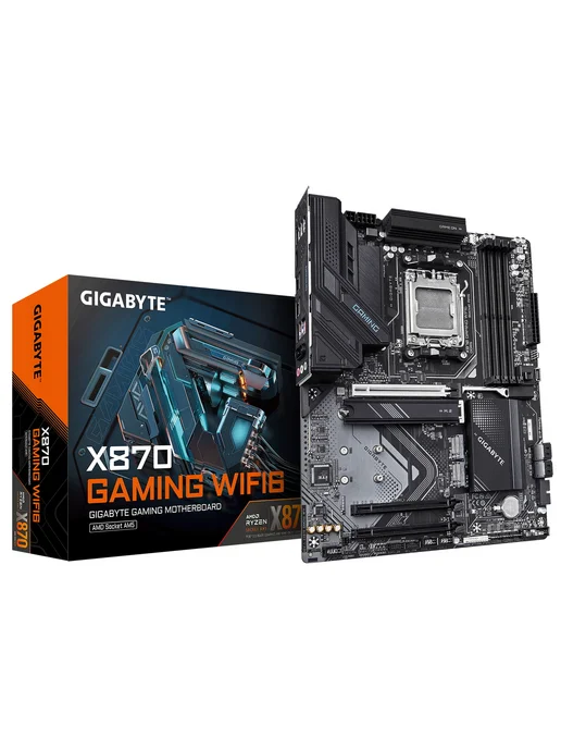 Материнская плата GIGABYTE X870 AORUS ELITE WIFI7 ICE, AM5, DDR5, WiFi, ATX, GAMING WIFI6 AMD ATX, фото 4
