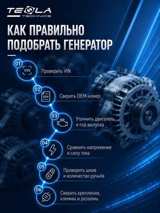 TESLA TECHNICS Генератор грузовик ХИНО (HINO) 300 4.0, вариант, фото 4