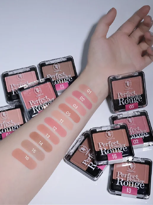 TF COSMETICS Румяна для лица Perfect Powder Rouge, коричневый, фото 7