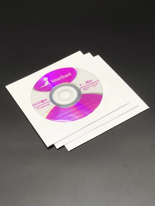 SmartTrack Диск DVD-R в конверте 4.7GB 16x, 3 штуки, 4,7 ГБ, фото 4
