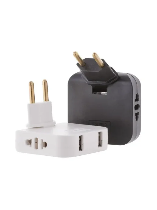 MartyHome Тройник для розетки с USB + TYPE-C поворотный черный, черный, фото 7