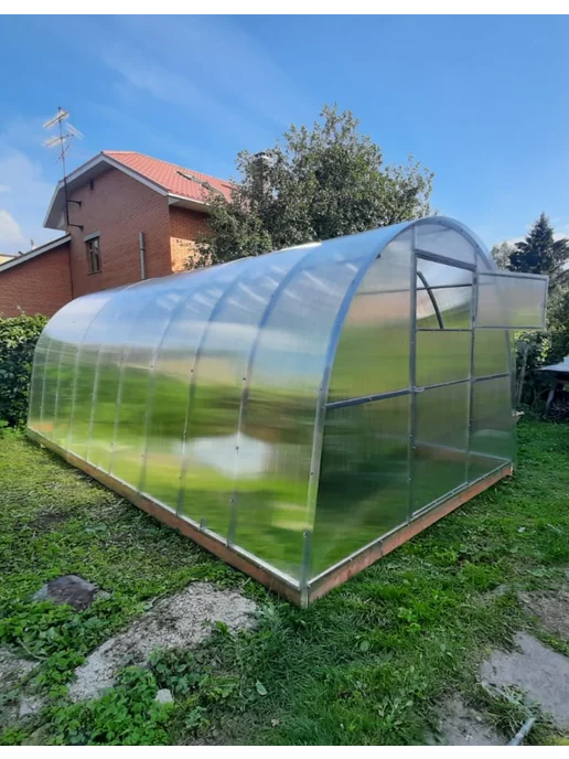 Теплицы Урожай Теплица из поликарбоната арочная 2х4 м, 3x6 м, 6 м, фото 7