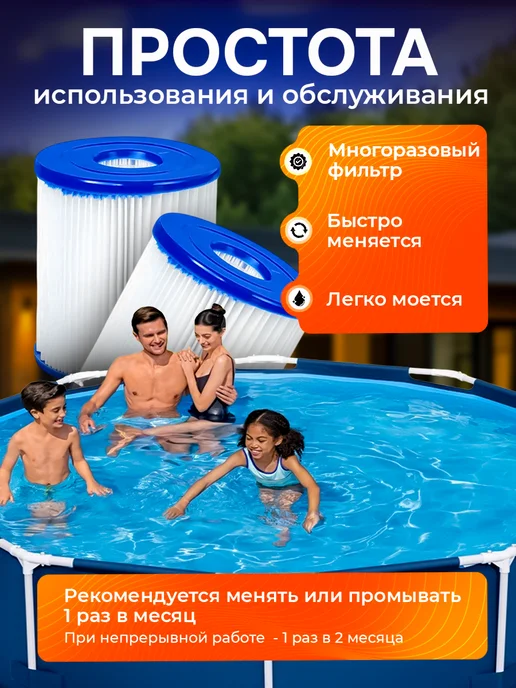 Bestway Сменные картриджи для фильтр-насосов тип I 6 шт, 6 шт, фото 3