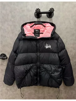 Куртки зимняя с капюшоном, пуховик Stussy 286658365 купить за 6 729 ₽ в интернет-магазине Wildberries