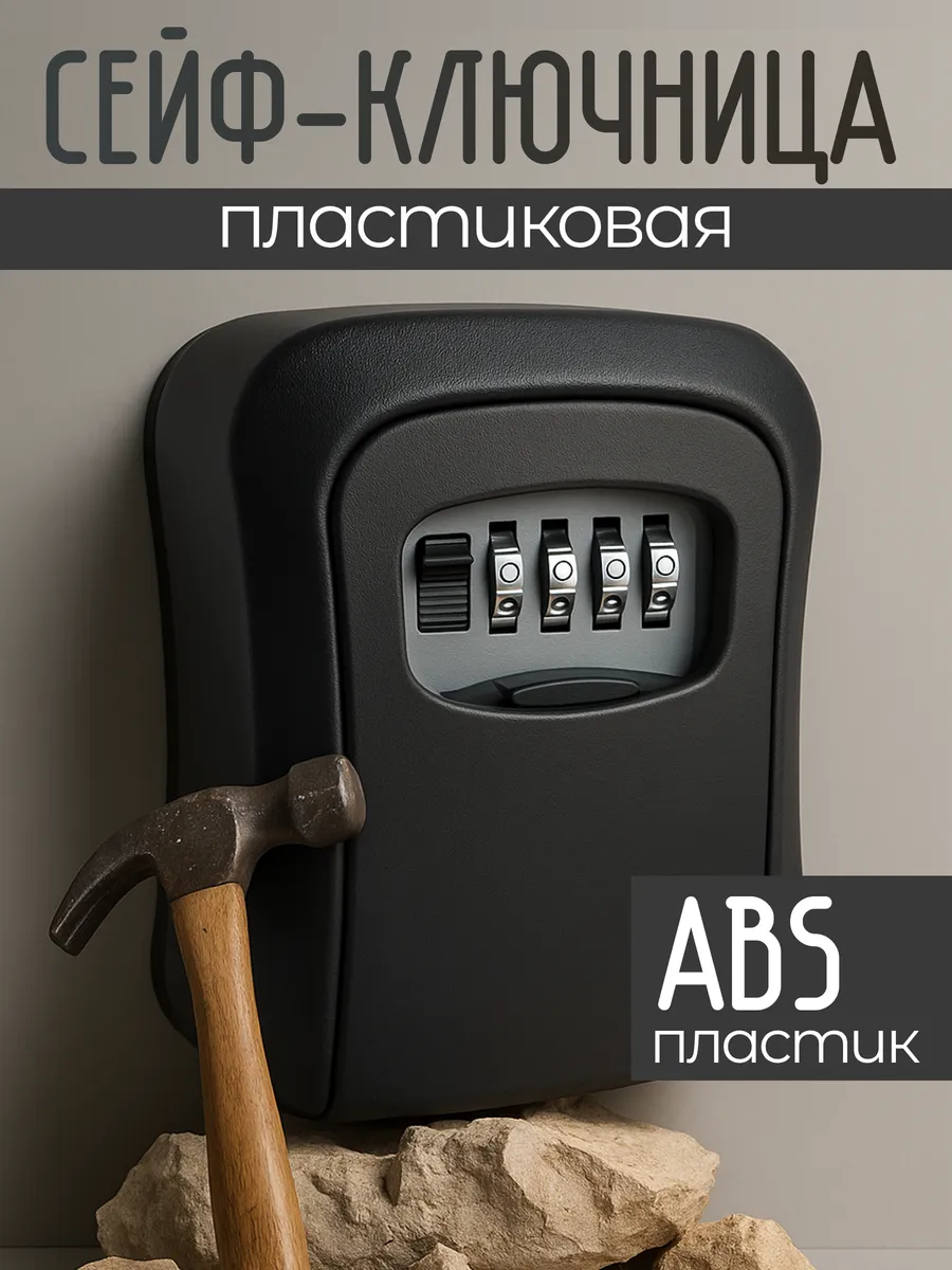Ключница настенная пластиковая сейф для ключей