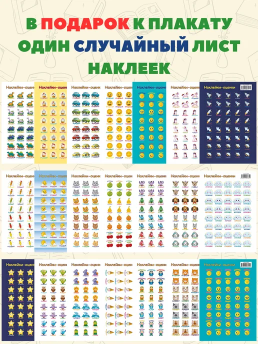 снаб 78 Обучающий учебный плакат на стену Алфавит русский, вариант, фото 4