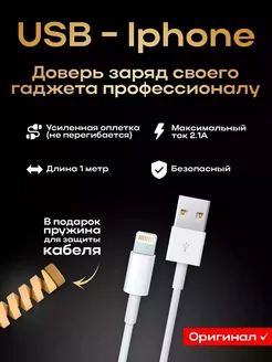 Кабель для iphone Usb & Lightning ЗАРЯД 100(6907087 купить за 587 ₽ в интернет-магазине Wildberries