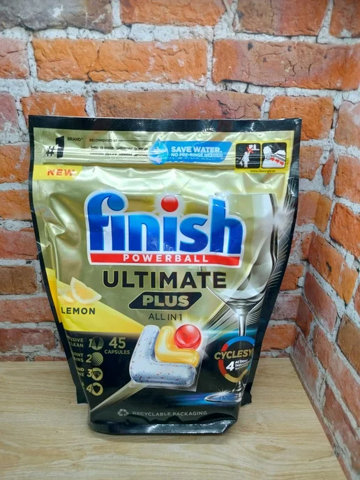 Finish Капсулы для посудомоечной машины аромат, 45 шт