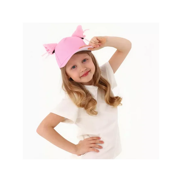 Кепка девочки аниме "Кошка" с ушками р. 52-54