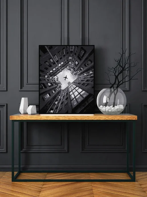 Алмазныи ряд Алмазная мозаика на подрамнике 40x50 см Питерский двор, 40x50 см, фото 2