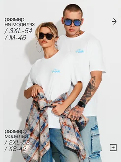 Футболка базовая женская мужская Modjimoda 287134615 купить за 360 ₽ в интернет-магазине Wildberries