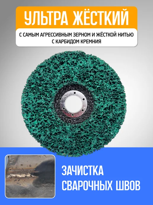 Сила в руках Диск коралловый шлифовальный 125мм, синий, фото 2
