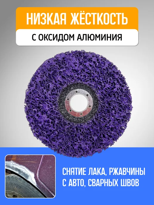 Сила в руках Диск коралловый шлифовальный 125мм, синий, фото 5